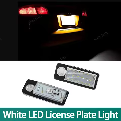 LED Number Plate Light Error Free License Plate Lamp For Audi A6 C5 4B Avant Wagon 1997-2004 RS6 RS6