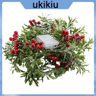 UKI Pine Needle Red Berry String Lights for Garden Holiday  Xmas Tree Décor