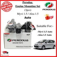 PERODUA MYVI 1.5 / ALZA 1.5 ENGINE MOUNTING SET AUTO/MANUAL (3PCS) ORIGINAL #Perodua #Myvi #Alza #Engine Mounting #Auto