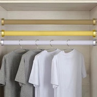 Clothes Pole of Closet Cabinet Cross Bar Clothes Hanger Rod Clothing Rod Clothes Holder Aluminum Alloy Clothes Pole Hardware Accessorie/Punch-free Strong Bearing Retractable Curtain Rod Clothes Rail Bathroom Rack Shower Curtain Rods