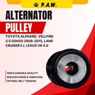 27415-0W131 PAW Alternator Pulley - Toyota Alphard/ Vellfire GGH20 3.5, Land Cruiser FJ, Lexus V6 4.
