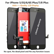 Original OEM LCD Display For iPhone 5S 6 7 8 6S Plus Screen 3D Touch Digitizer Assembly Mobile Phone