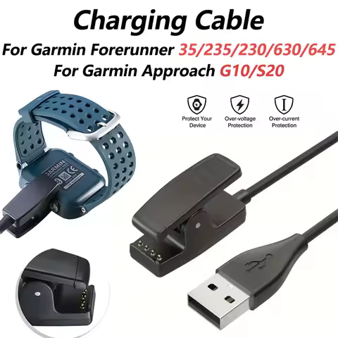 Charger for Garmin Forerunner 735XT 235 35 64 230 645,Replacement USB Charging Cable Clip Cord for F