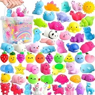 110 Pack Mochi Squishy Toys Kawaii Squishies Stress Relief Toys Pack for Kids Boys Girs Party Favors Birthday Holiday