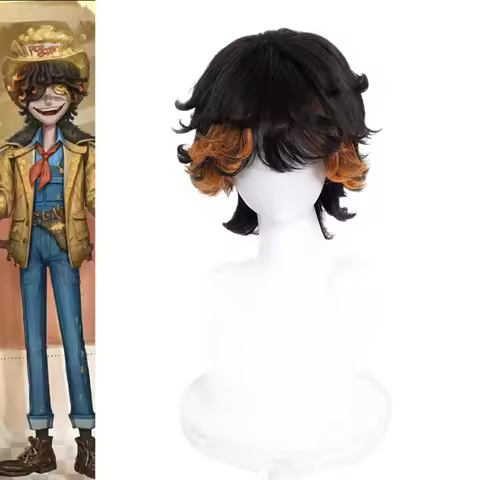 Fire Investigator Florian Role Play Wig Synthetic Hair Game Identity V Anime Cosplay Wigs Gradient B