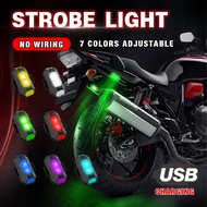 Colorful Motorcycle Bikes Rechargeable Flashing Lights Modified Drones Aircraft Lights Night Flight Lights Model Remote Control Car Warning Lights Accessories
