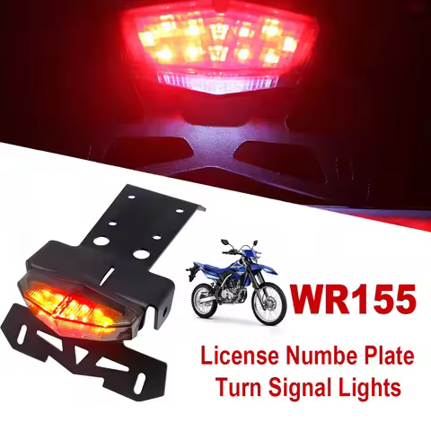 Motorcycle Fender License Plate Holder LED Tail Light Turn Signal FOR Yamaha WR155 WR 155