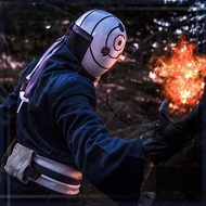 Naruto Anime Akatsuki Uchiha Obito Cosplay Costume for Boys Obito Clothing Obito Mask Carnival Hallo