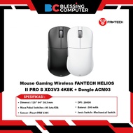 FANTECH HELIOS II PRO S XD3V3 4K8K Wireless Gaming Mouse + Dongle ACM03 - Black