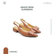 LA BELLA รุ่น ASHLEY BOW SLINGBACK - CARAMEL