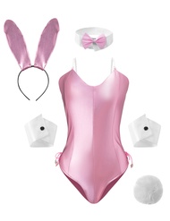 Womens Bunny Girl Cosplay Costume Mai Sakurajima Bunny Bodysuit Set