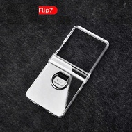 Ốp lưng chống sốc trong suốt kèm iring cho Samsung Galaxy Z Flip 7 hiệu Likgus Cover Ring (chất liệu