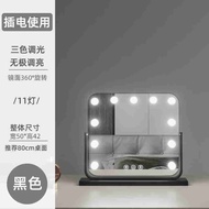 2025 Tingermei Simple Desktop Led Makeup Mirror with Light Desktop Vanity Mirror Home Dressing Tabl