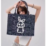 venque Women's Tote Bag Rabbit Embroidery large capacity tote crossbody bag  กระเป๋าโท้ตผู้หญิง venq