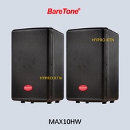 Baretone MAX10HW / MAX-10HW 10" 300W Passive Speaker (Pair)