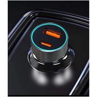 CSD-A03 Cheshide Fast charging car charger with led 48W Usb Type C Dual Charger Adapter USB-A USB-C