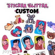 [CUSTOM] Vinyl Sticker Glitter Cutting Die Cut