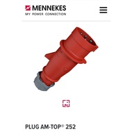 Mennekes 252, 16A4P 6H IP44 PLUG AM-TOP