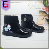 Beautiful UNICORN Boots for Girls Fashion Trendy / Toddler Girls Zipper Boots with Cute Pony Pattern