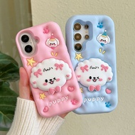 3D Casing for IPhone 17 Pro Max 17Air 16 15 14 13 12 11 XR i8 i7 i6 i6s Plus Cute Cartoon Bowknot Br