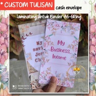 Custom Sleeve Envelope Laminating Binder A6-6Ring