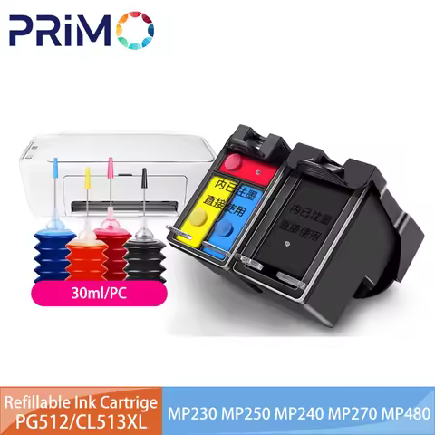 PG512 CL513 PG-512 CL-513 Ink Cartridge Refillable for Canon Pixma MP230 MP250 MP240 MP270 MP480 MX3