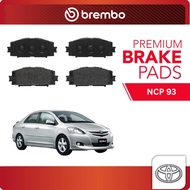 BREMBO Front Pads (L+R) - Toyota Vios NCP93 (2007-2013) 1.5J 1.5E 1.5G 1.5S TRD