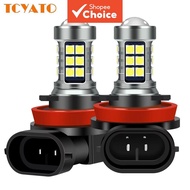 TCYATO 2pcs LED fog lamp H8 H11 H16 HB4 P13W 9006 H27 H3 27 SMD 3030 chip TCYATO 2 unit lampu kabus 