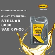 UMW GRANTT STELLAR 8000  FULLY SYNTHETIC SAE 0W-20 API SN+ 4L  Minyak Hitam (Premium Products By UMW)