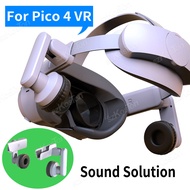 ที่ครอบหู Comfort ปรับได้สำหรับเกม Pico 4หูฟัง VR ปรับปรุงสายหูฟังสเตอริโอเสียงโซลูชันเสียงสำหรับอุป