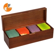 Tea Bag Storage Wood Tea Bag Storage Box Tea Station Organizer Teabag Holder Box for Tea and More