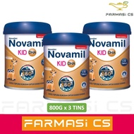 Novalac Novamil 1-10 Tahun KID DHA 800g x 3 Tins (TRIPLE) EXP:02/2026