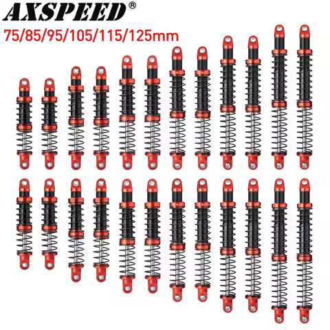 AXSPEED Metal Shock Absorber Oil Damper 75/85/95/105/115/125mm for 1:10 RC Crawler Car Axial SCX10 C