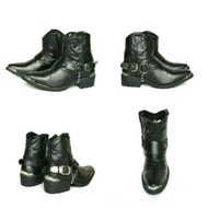 Genuine Leather Harley Davidson Motorcycle Boots Bikers Shoes Cowboy Shoes Style