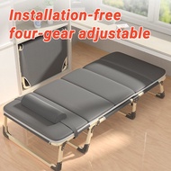 SG Portable Folding Bed for Single Use Office Nap Chair Hospital Companion Bed Simple Foldable Cot Home Recliner