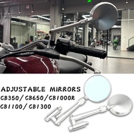 For Honda CB350 CB650R CB1000R CB1100 CB1300 Accessories Motorcycle Adjustable Round Rearview Mirror
