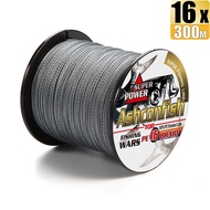 Ashconfish 16 Strands 300M PE Line Braided Fishing Line X16 Braids Fishing Line Fishing Accessories 