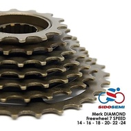 Promo Sprocket 7 Speed Freewheel Sprocket Gear 7 Speed Rear Bike Threaded MTB Mountain Racing Discou
