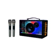 [SG] Peterhot RGB Bluetooth Karaoke Speaker Soundbox | Dual Wireless Microphones | Vocal Cancel | SG STOCK &amp; WARRANTY