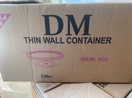 THINWALL BULAT MANGKOK BOWL PLASTIK DM 650 ML 1 DS TERMURAH