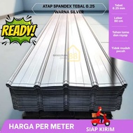 Atap Spandek Tebal 0.25mm Atap Seng Spandek Galvalum Atap Spandex