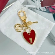 H HBI8 Fashion Lock Key Love Letter Keychain Bag Key Pendant
