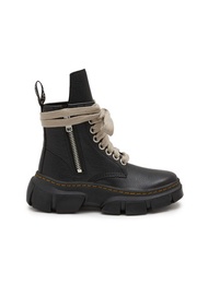 RICK OWENS X DR. MARTENS 1460 DMXL LEATHER BOOTS