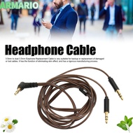IARMARIOQR 3.5mm to Dual 3.5mm Jack Male Cord, Male Plug and Play OFC Core, Soft 1.2m Headphone Upgr