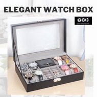 Jewellery Box 8+2 Slot Watch Display Box Kotak Jam Bersimpan 手表收纳盒