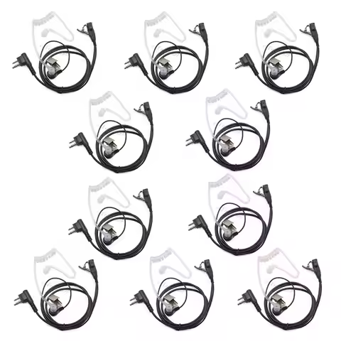 10Pcs Security Earpiece Headset PTT Mic for Motorola EP450 EP350 CP040 CP140 CP200 CP300 Hytera TC50