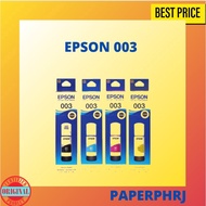 Epson 003 Original Ink Bottle Black Cyan Magenta Yellow for L3310 L3150