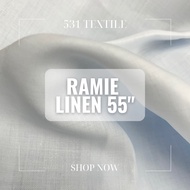 RAMIE LINEN ORIGINAL PREMIUM POLO BARONG FABRIC / TELA 55" GUSOT MAYAMAN