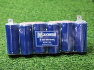 คาปาmaxwell MAXWELL ของแท้100% 0 - 16v.​ (สินค้ารับประกัน1​ปี​เต็ม)​  ค่า​ cca สูง​ คาปา max​ well​ รุ่น​ (maxwell16v.500f.แพ็ค​ใส)​