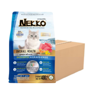 [official Store] Nekko Holistic & Grain-free สูตรดูแลสุขภาพโดยรวม 400ก. X 12ถุง